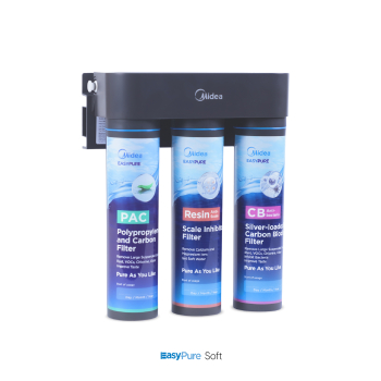 Filtr przepływowy Midea EasyPure Soft - 3-stopniowa filtracja wody